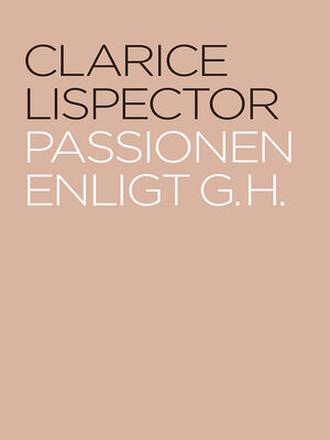 cover image of Passionen enligt G. H.